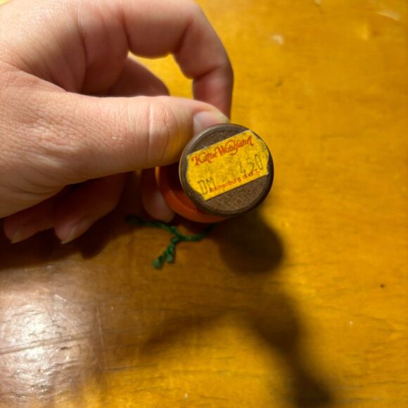 Vintage Wooden Midecentury Ornament Lamp Shape - Picture 3 of 3